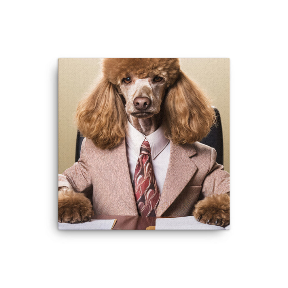 Poodle Sales Consultant Canvas - PosterfyAI.com