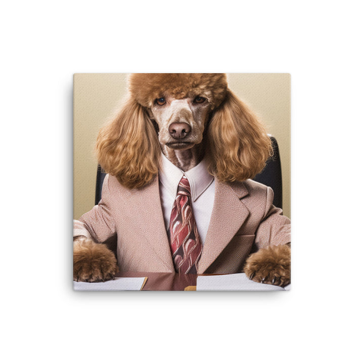 Poodle Sales Consultant Canvas - PosterfyAI.com