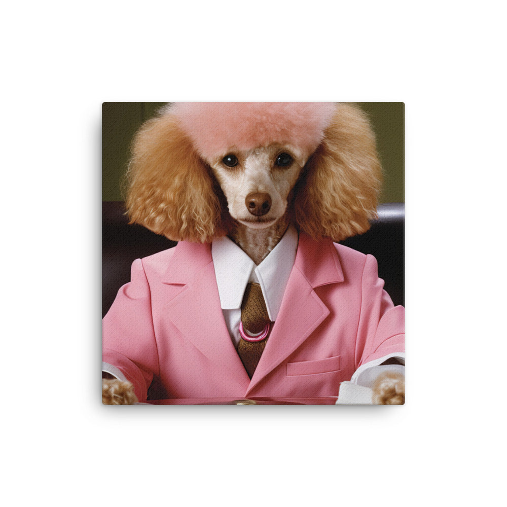 Poodle Sales Consultant Canvas - PosterfyAI.com