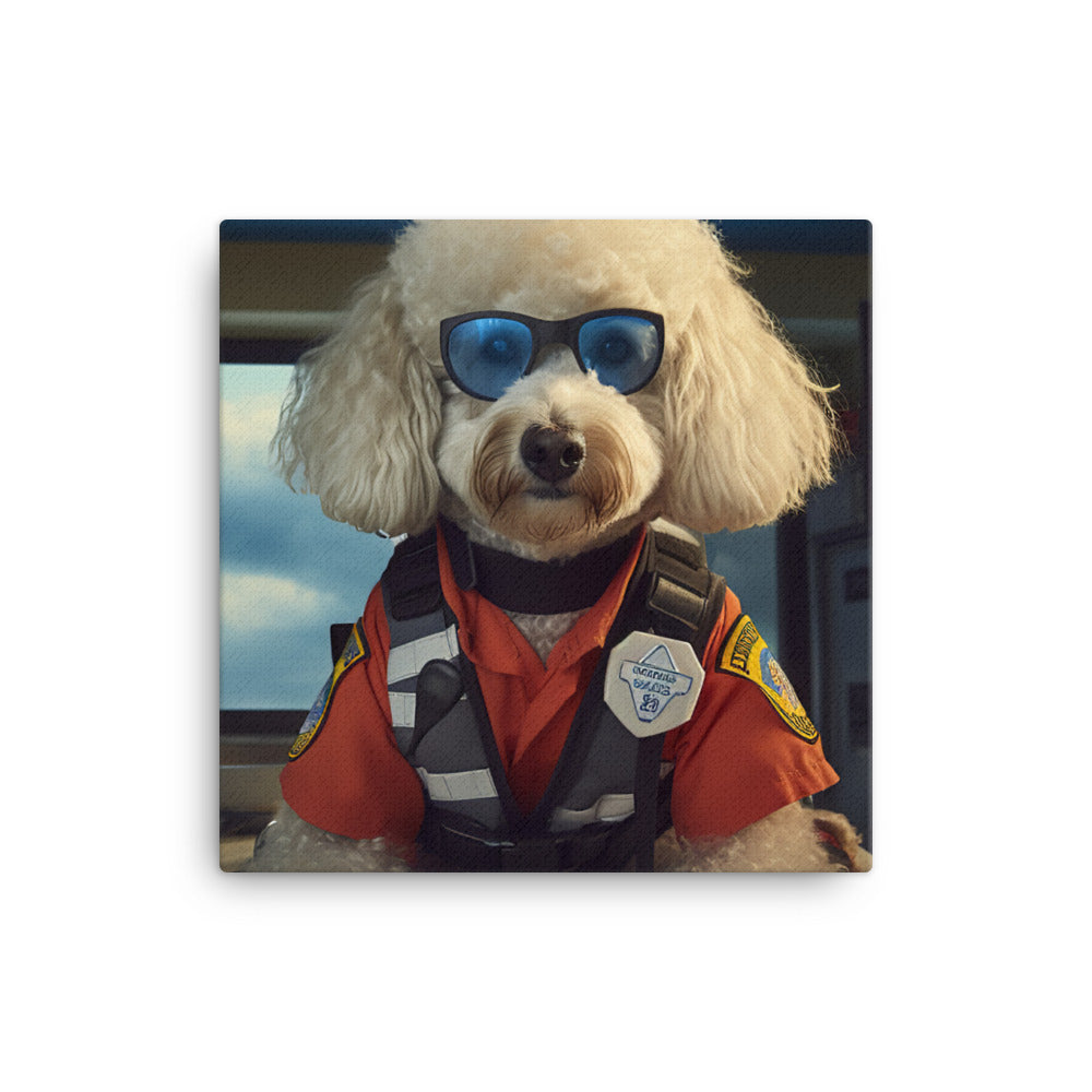 Poodle Paramedic Canvas - PosterfyAI.com