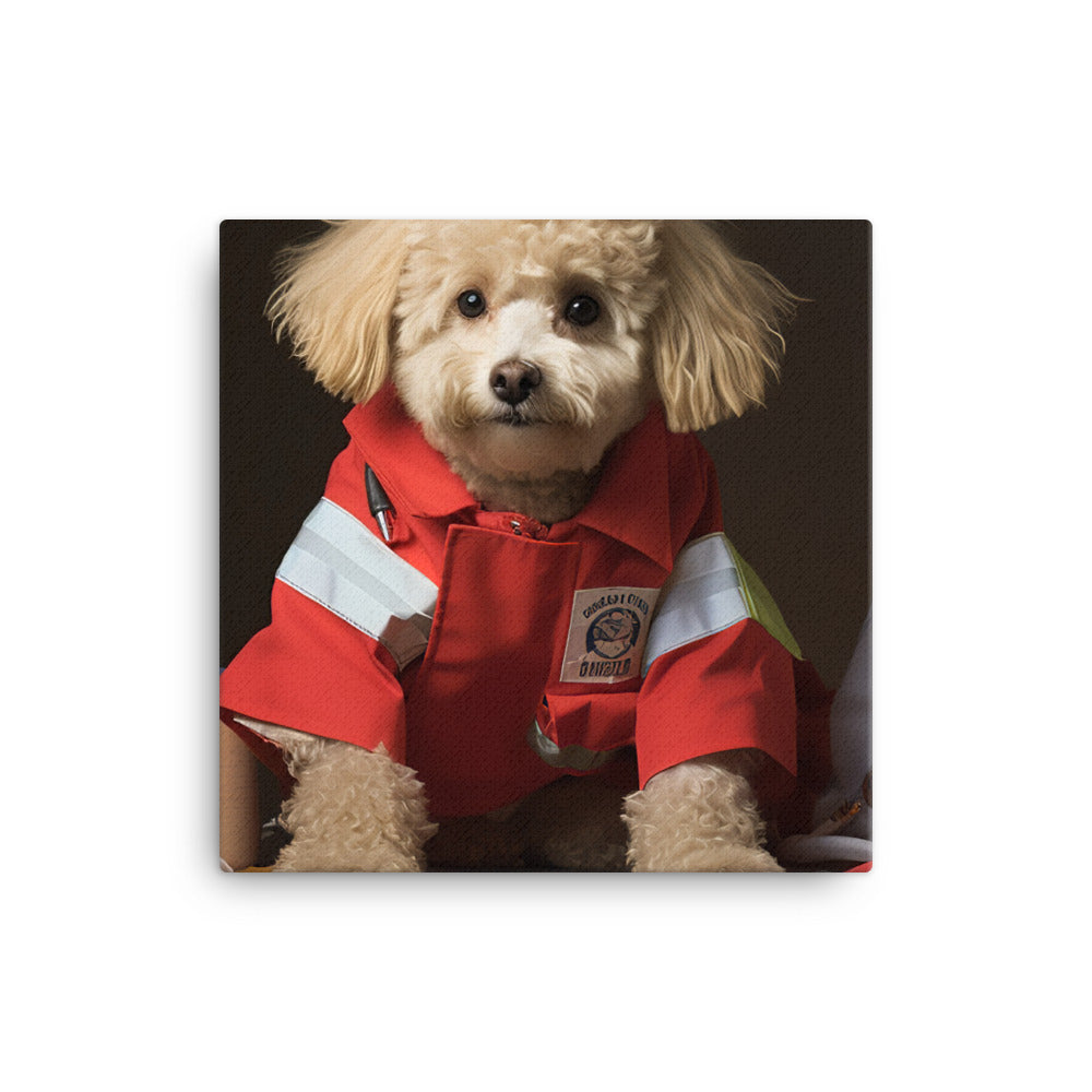 Poodle Paramedic Canvas - PosterfyAI.com
