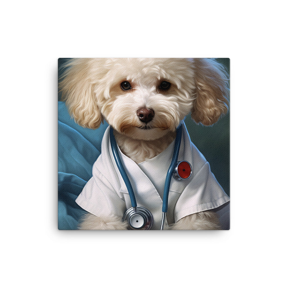 Poodle Nurse Canvas - PosterfyAI.com