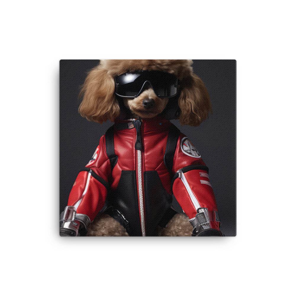 Poodle Motorsport Athlete Canvas - PosterfyAI.com