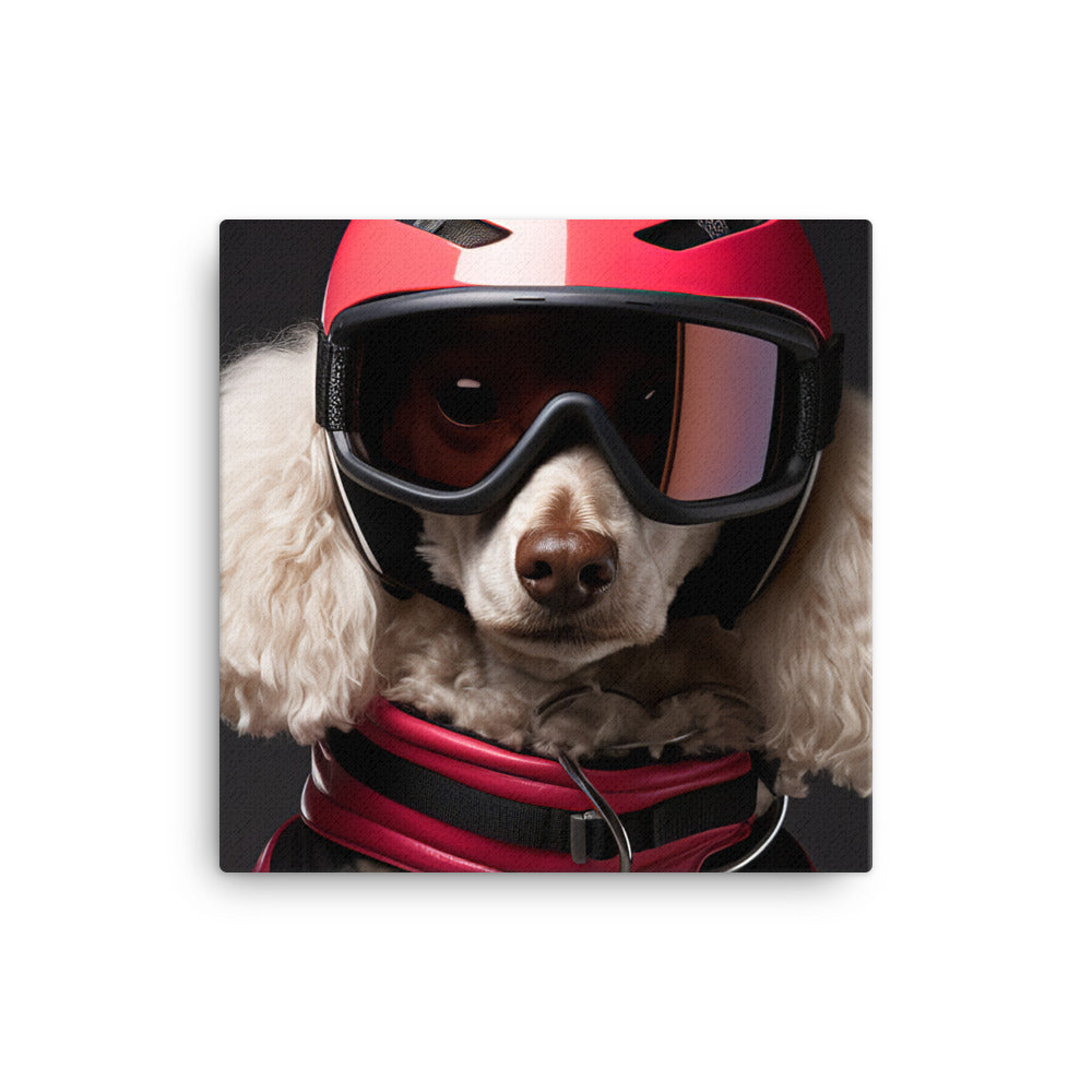 Poodle Motorsport Athlete Canvas - PosterfyAI.com