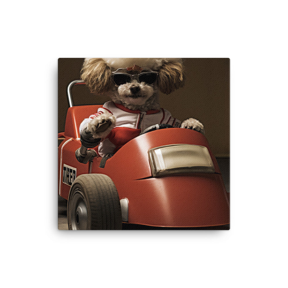 Poodle Motorsport Athlete Canvas - PosterfyAI.com