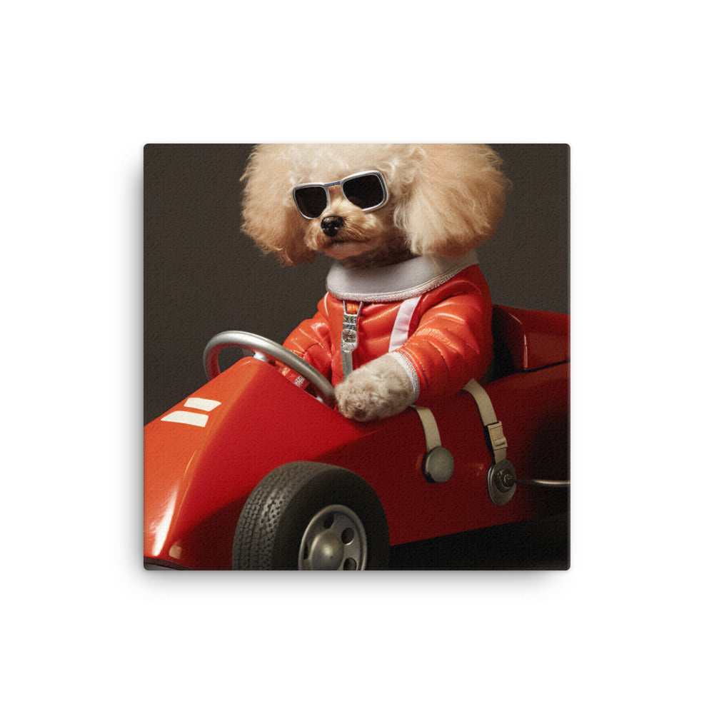 Poodle Motorsport Athlete Canvas - PosterfyAI.com