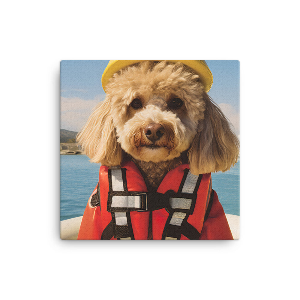 Poodle Lifeguard Canvas - PosterfyAI.com