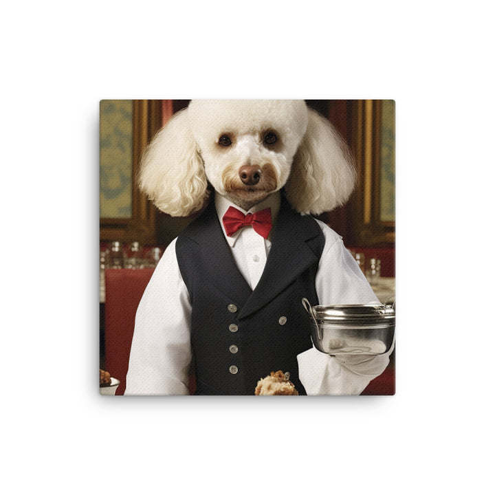 Poodle Hotel Staff Canvas - PosterfyAI.com