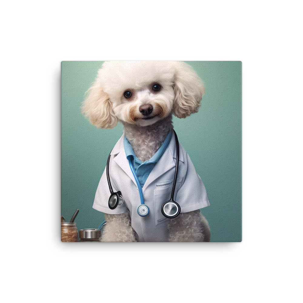 Poodle Doctor Canvas - PosterfyAI.com