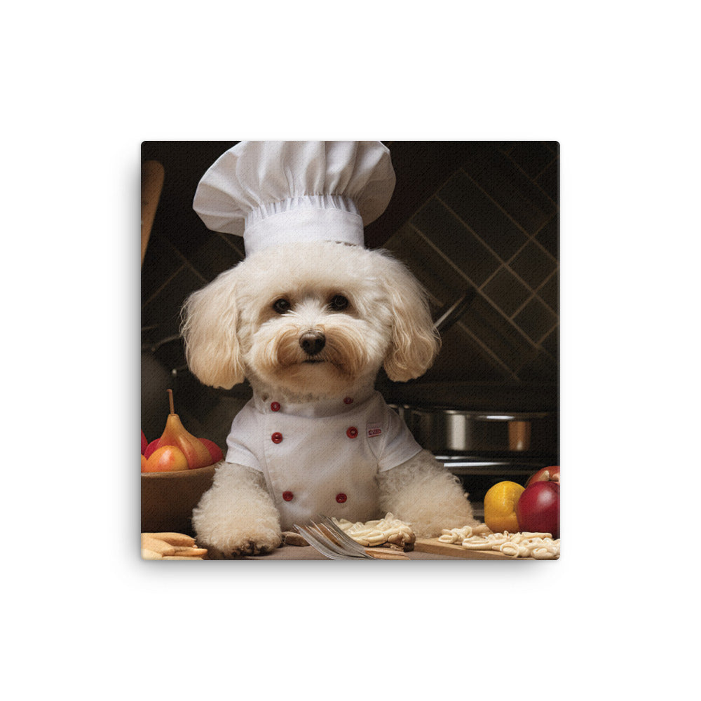 Poodle Chef Canvas - PosterfyAI.com