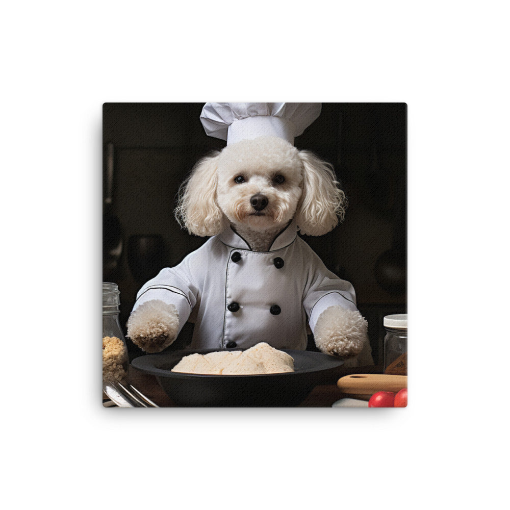 Poodle Chef Canvas - PosterfyAI.com