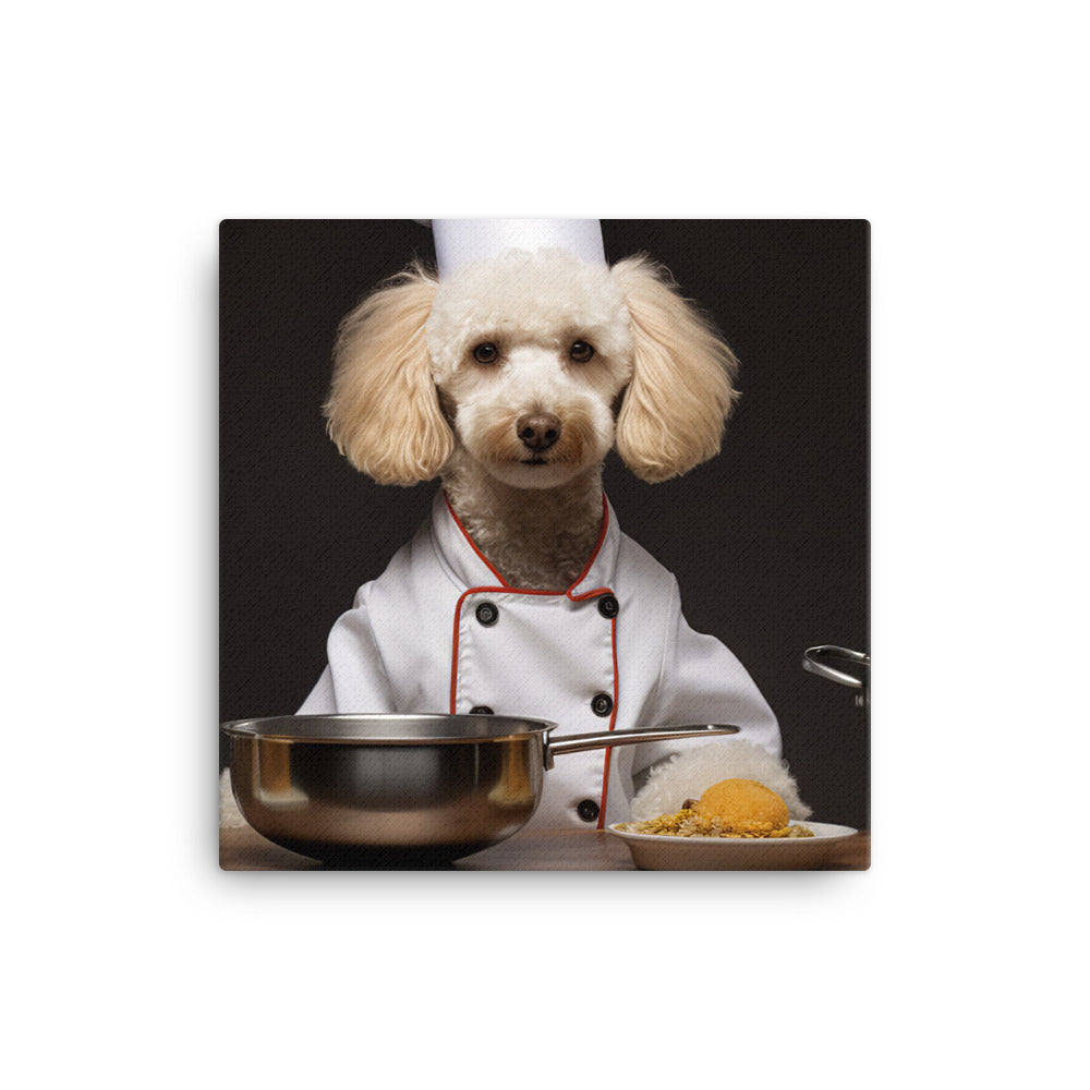 Poodle Chef Canvas - PosterfyAI.com