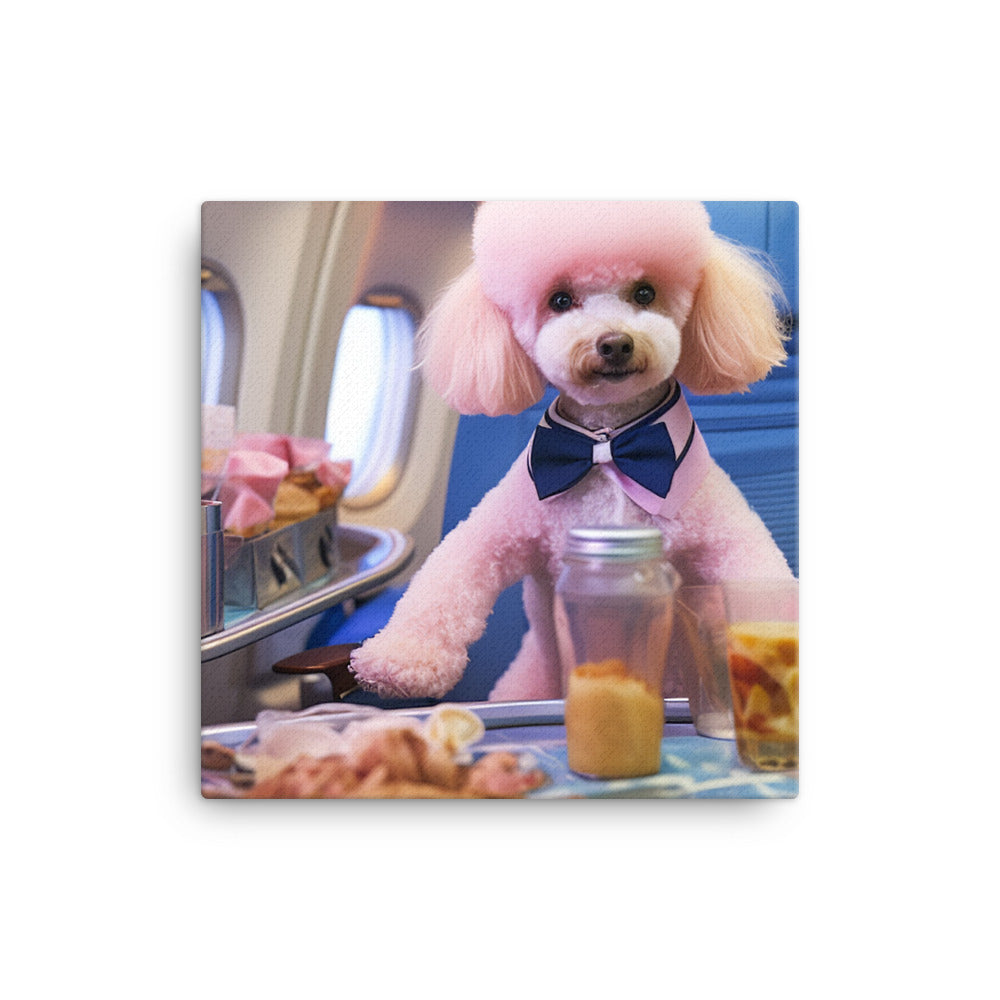 Poodle Cabin Crew Canvas - PosterfyAI.com