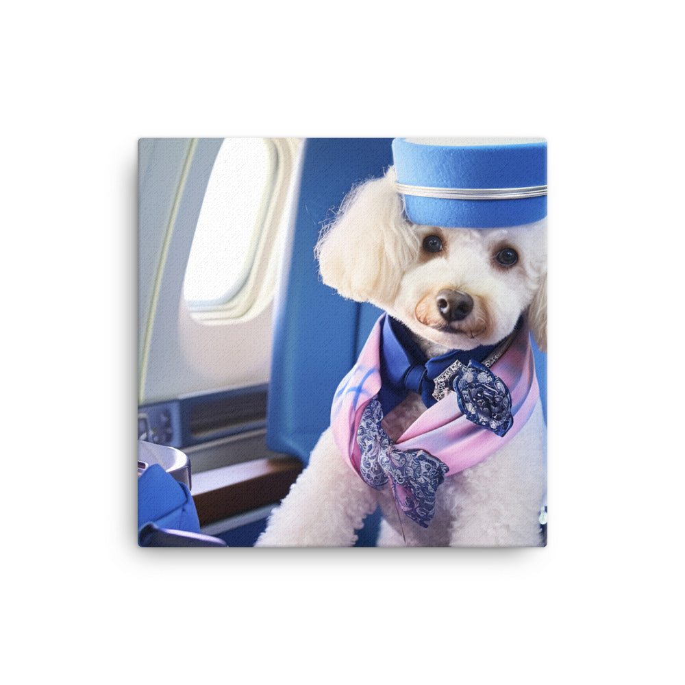 Poodle Cabin Crew Canvas - PosterfyAI.com