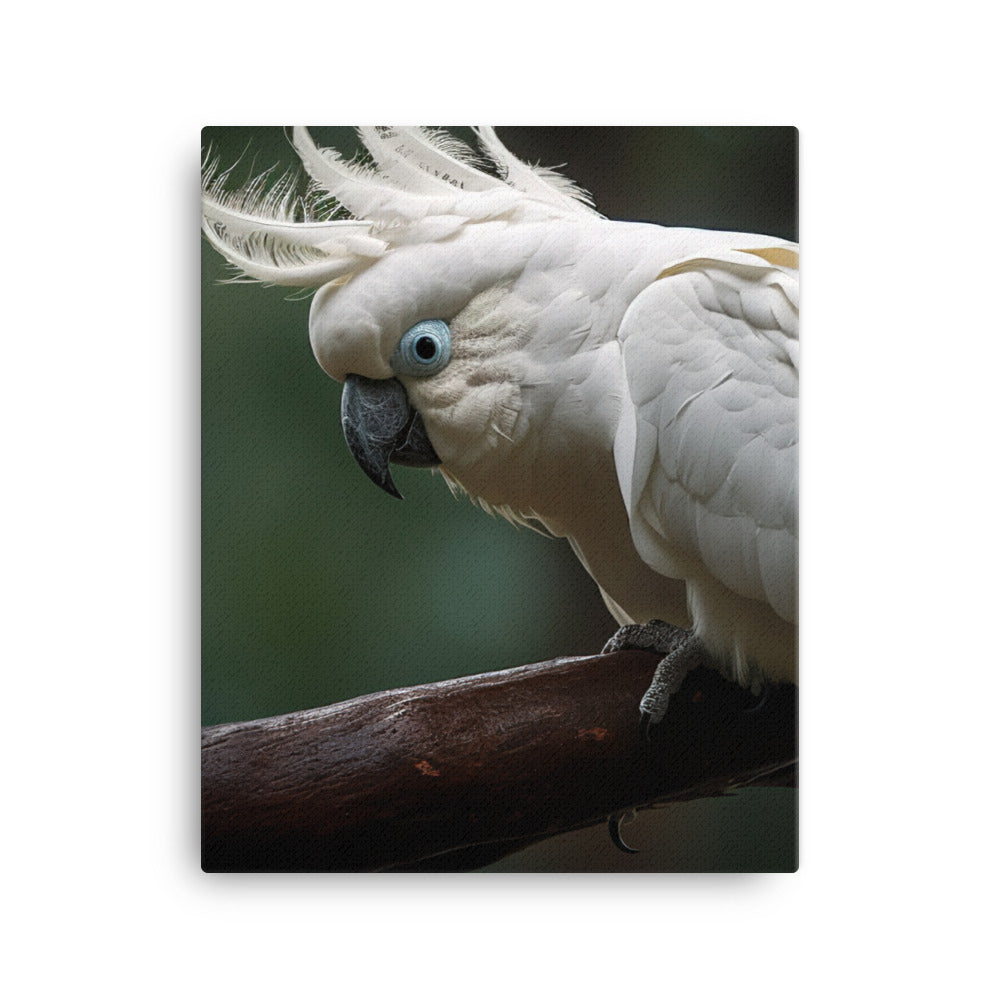 Umbrella Cockatoo Canvas - PosterfyAI.com