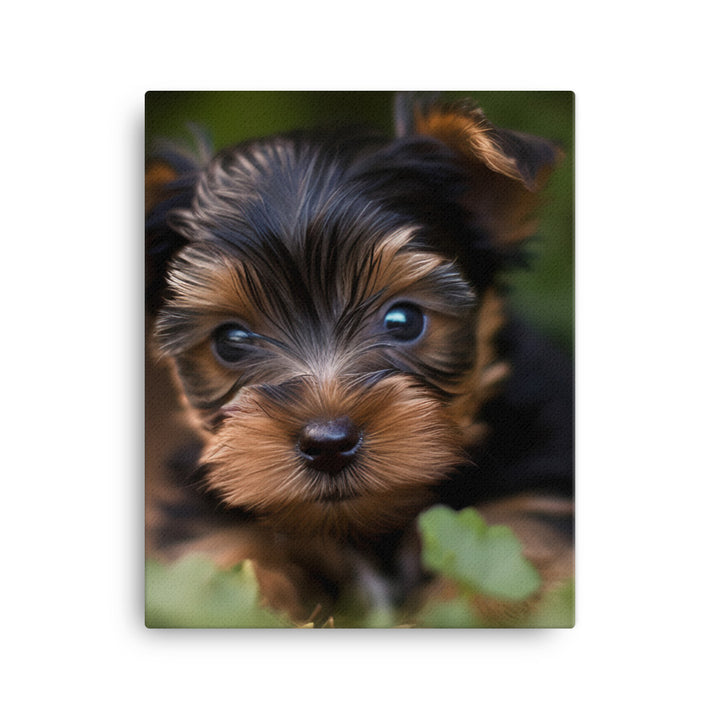 Yorkshire Terrier Pup Canvas - PosterfyAI.com