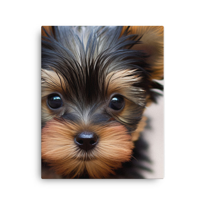 Yorkshire Terrier Pup Canvas - PosterfyAI.com