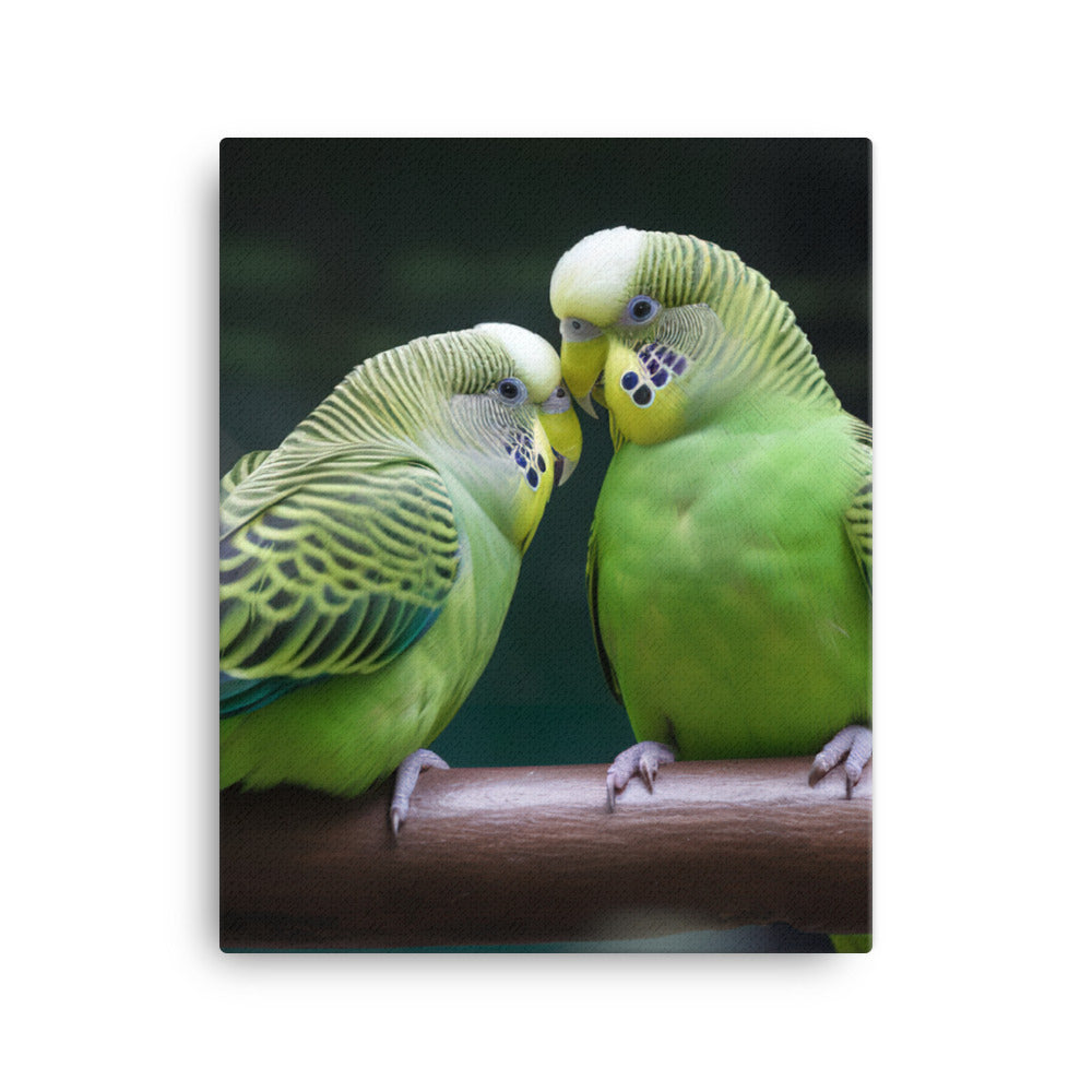 Budgerigar Canvas - PosterfyAI.com