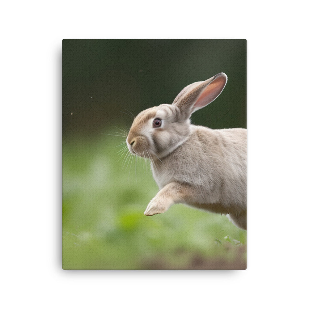 Playful French Lop Canvas - PosterfyAI.com
