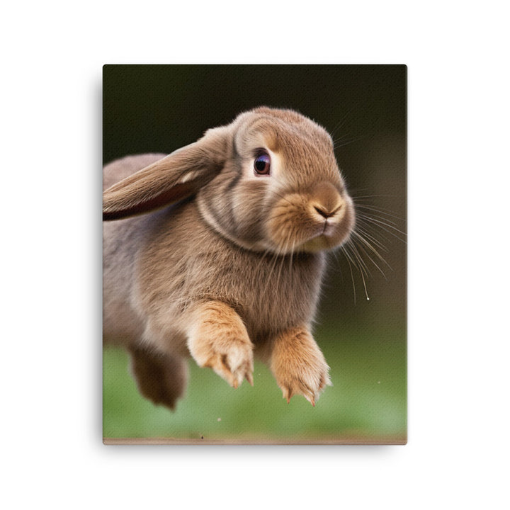 Playful French Lop Canvas - PosterfyAI.com