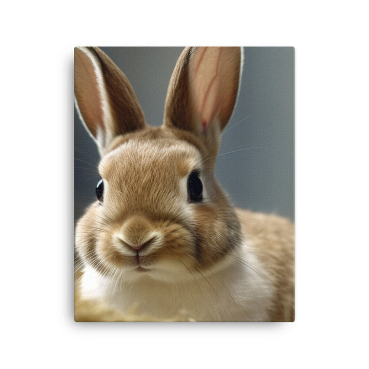 Mini Rex Bunny Canvas - PosterfyAI.com