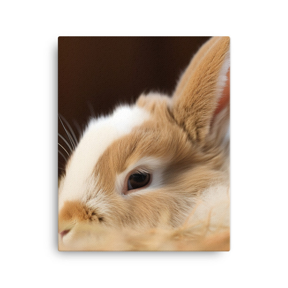 Mini Rex Bunny Canvas - PosterfyAI.com