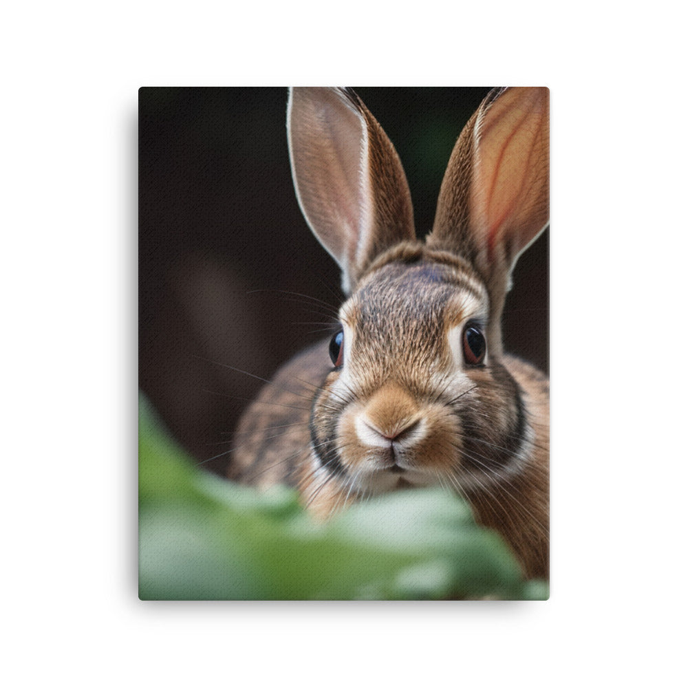 Mini Rex Bunny Canvas - PosterfyAI.com
