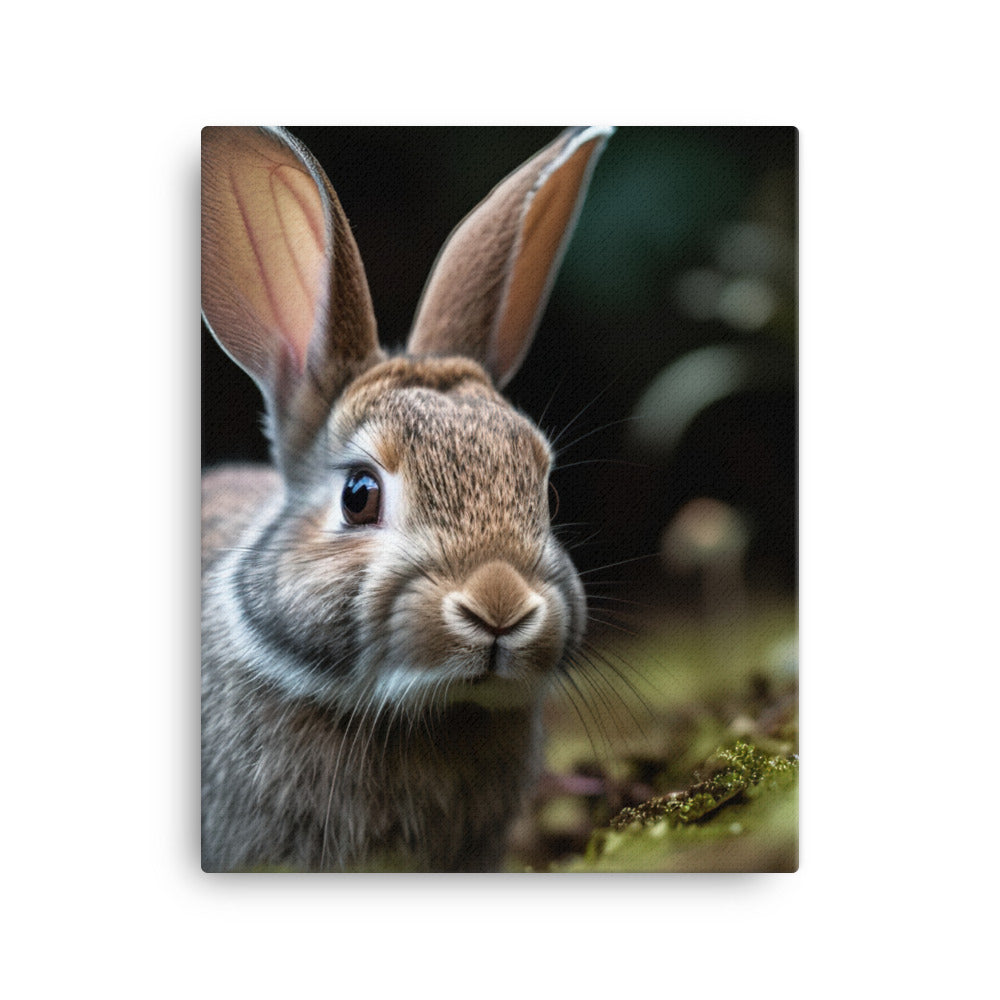 Mini Rex Bunny Canvas - PosterfyAI.com