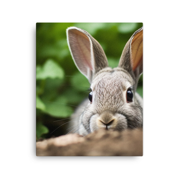 Mini Rex Bunny Canvas - PosterfyAI.com