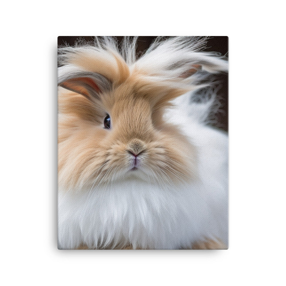 Lionhead Bunny Canvas - PosterfyAI.com