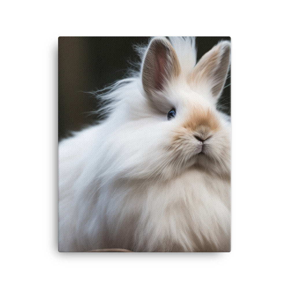 Lionhead Bunny Canvas - PosterfyAI.com