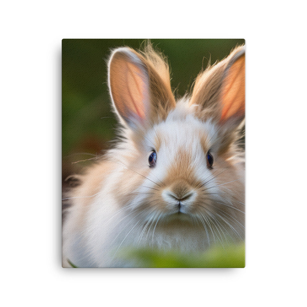Lionhead Bunny Canvas - PosterfyAI.com