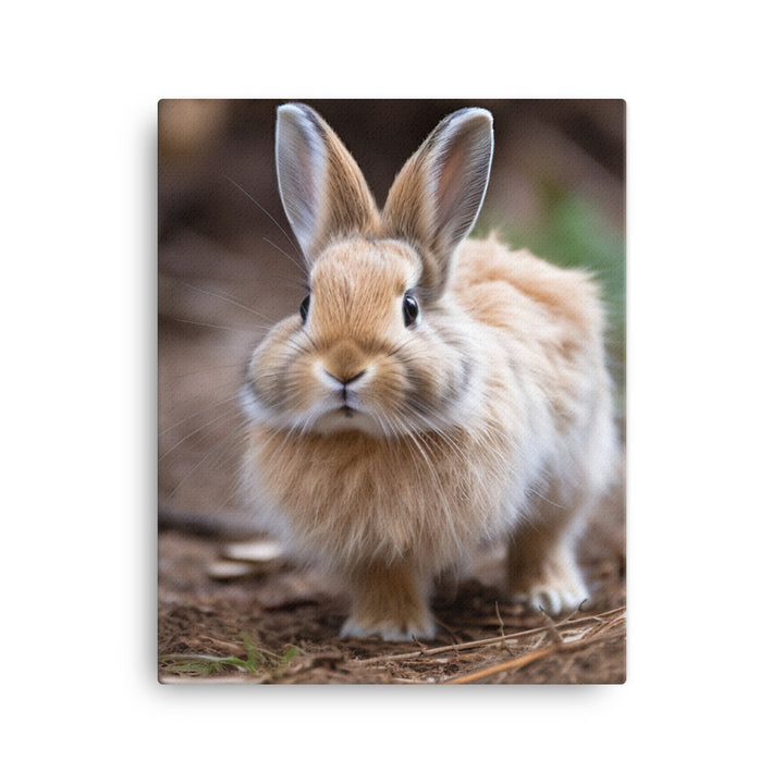 Lionhead Bunny Canvas - PosterfyAI.com