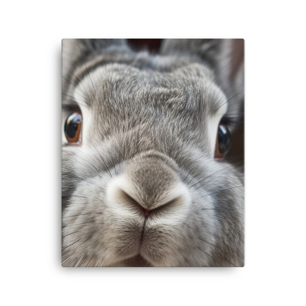 Flemish Giant Rabbits Canvas - PosterfyAI.com