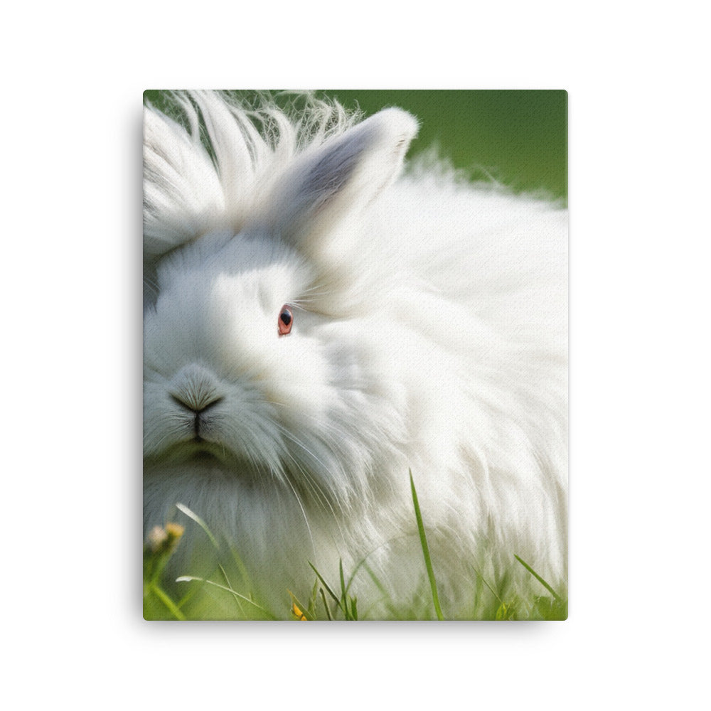 Fluffy Bunny Canvas - PosterfyAI.com