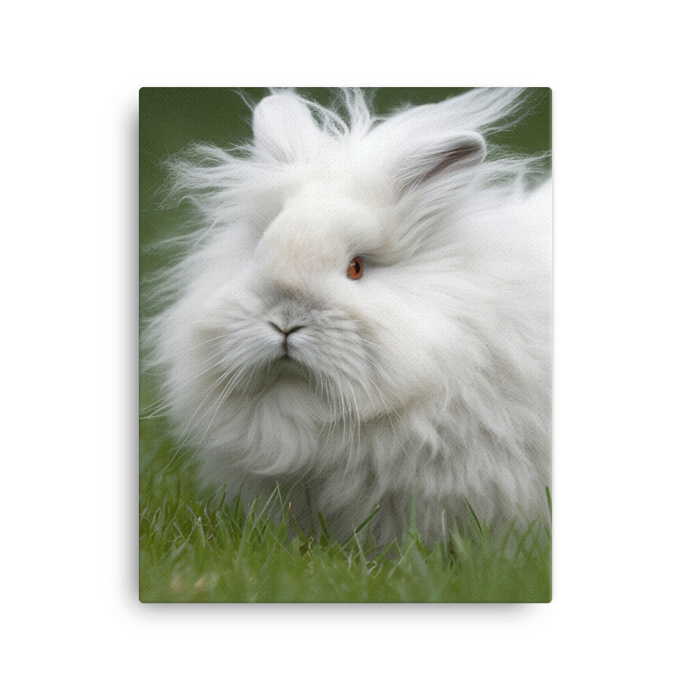 Fluffy Bunny Canvas - PosterfyAI.com
