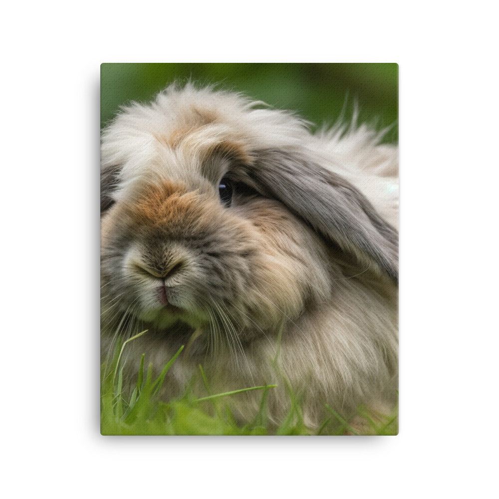 Fluffy American Fuzzy Lop Canvas - PosterfyAI.com
