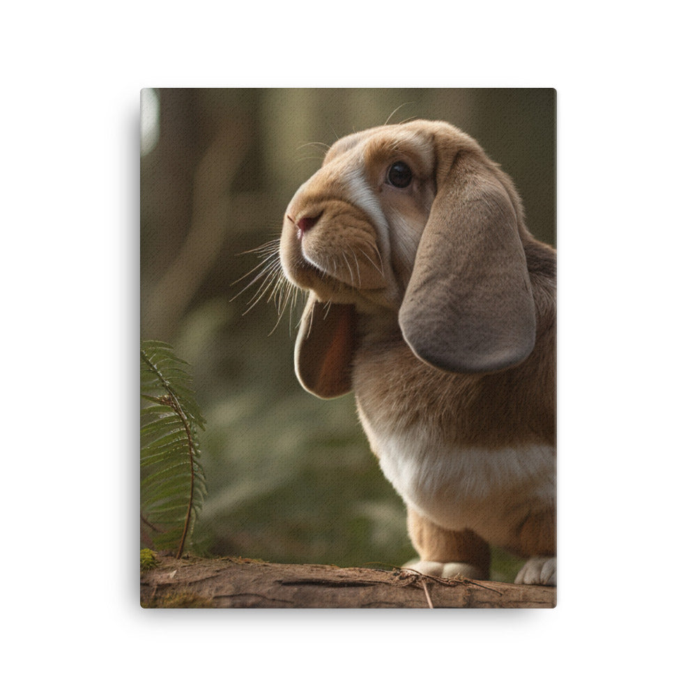 English Lop in Nature Canvas - PosterfyAI.com