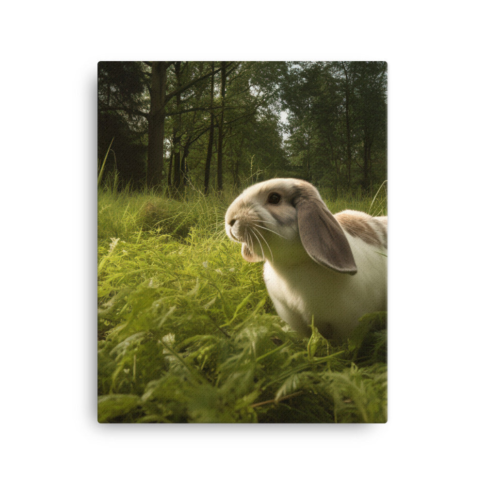 English Lop in Nature Canvas - PosterfyAI.com