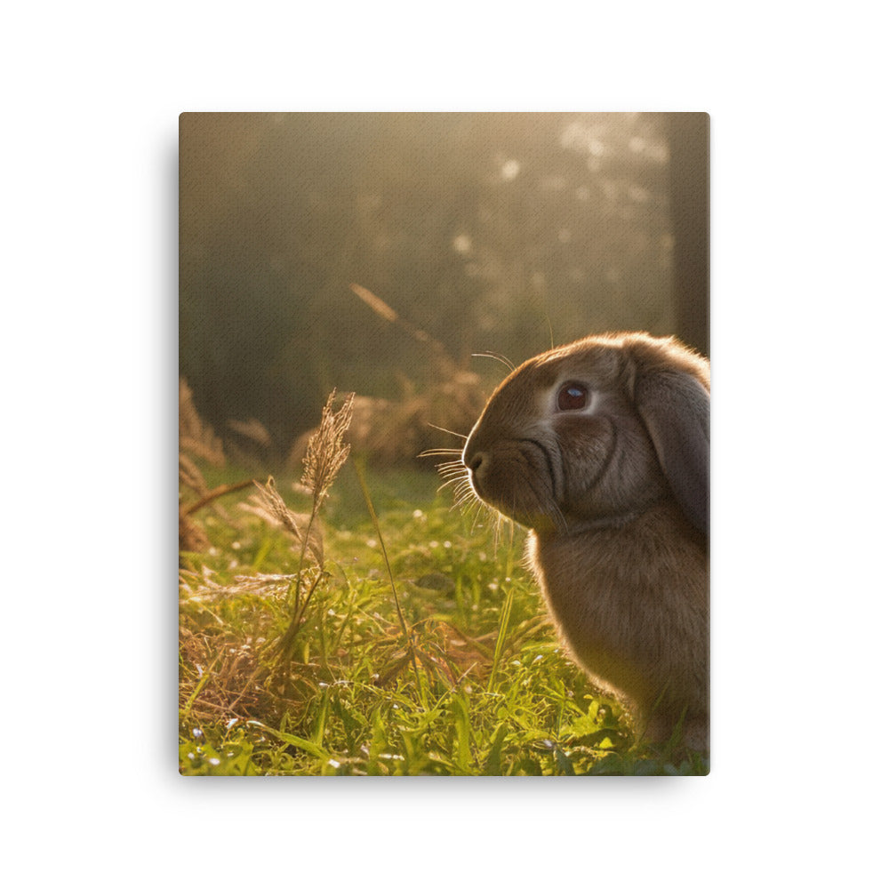 English Lop in Nature Canvas - PosterfyAI.com