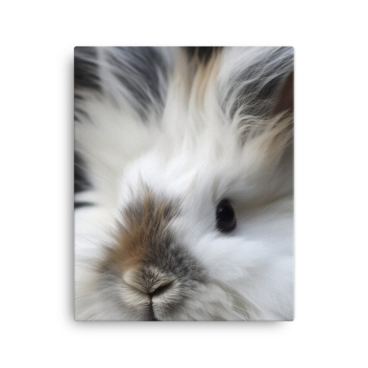 Adorable Lionhead Bunny Canvas - PosterfyAI.com