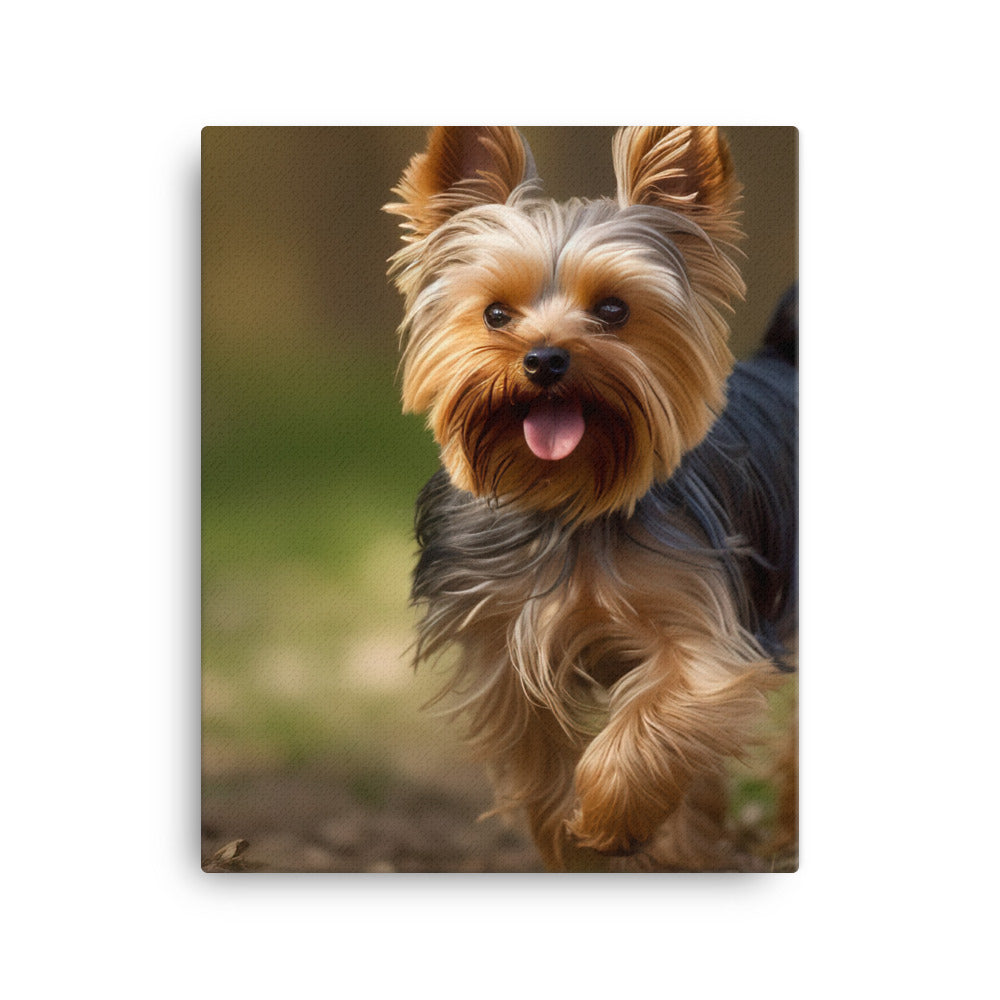 Yorkshire Terrier on-the-Go Canvas - PosterfyAI.com