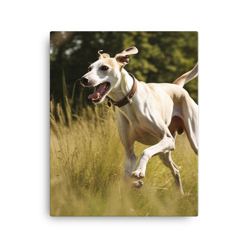 Whippet in-Action Canvas - PosterfyAI.com