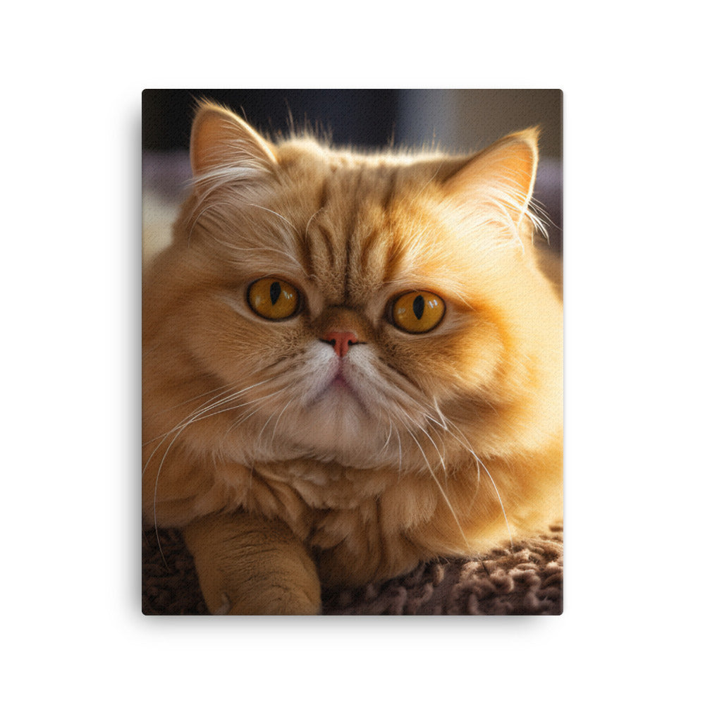 Exotic Shorthair Cat Canvas - PosterfyAI.com