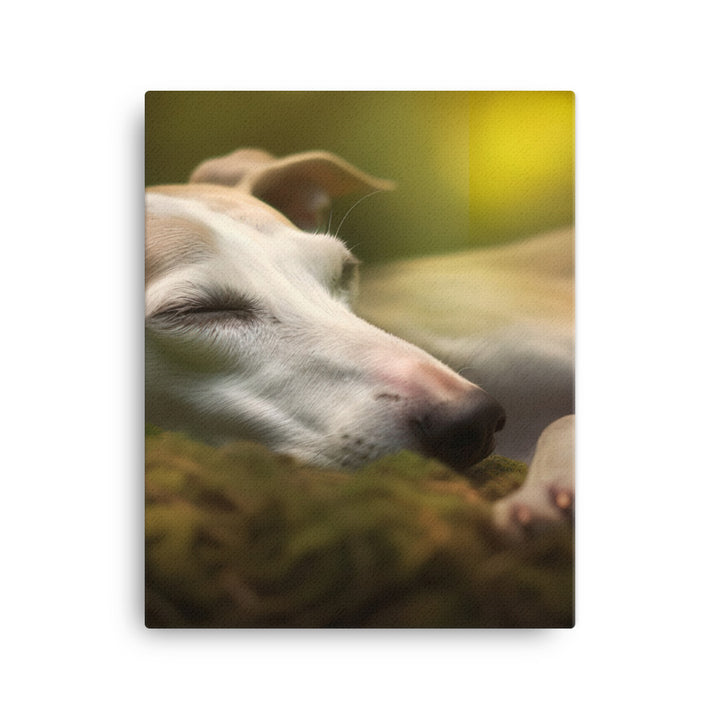 Whippet Beauty Sleep Canvas - PosterfyAI.com