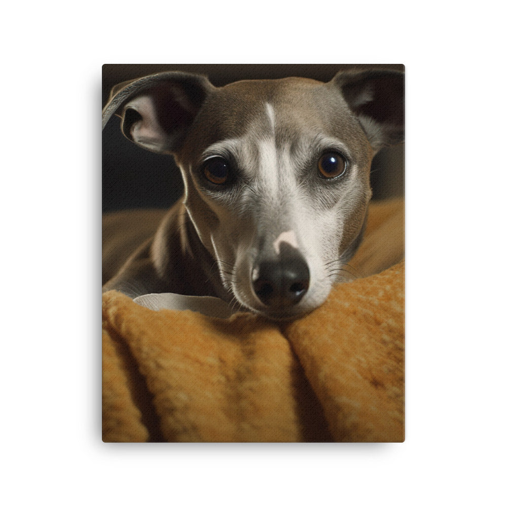 Whippet at Home Canvas - PosterfyAI.com