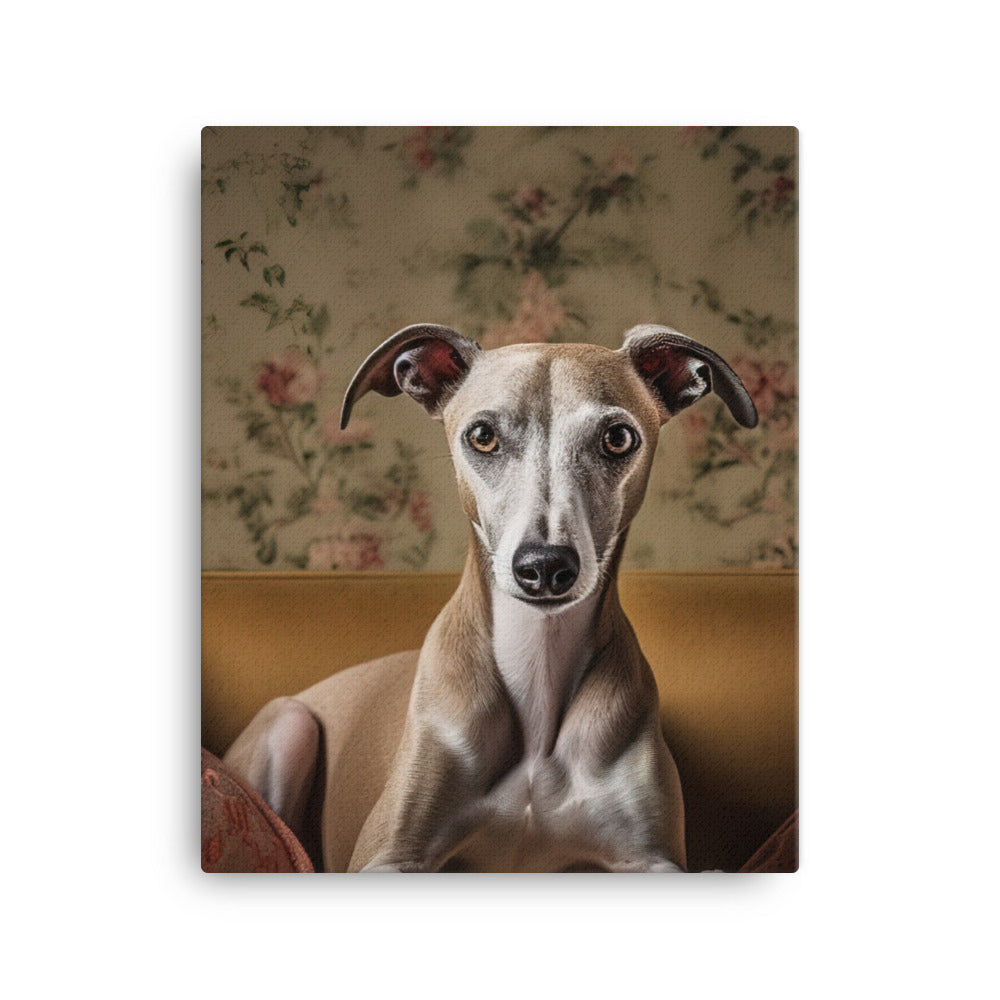 Whippet at Home Canvas - PosterfyAI.com