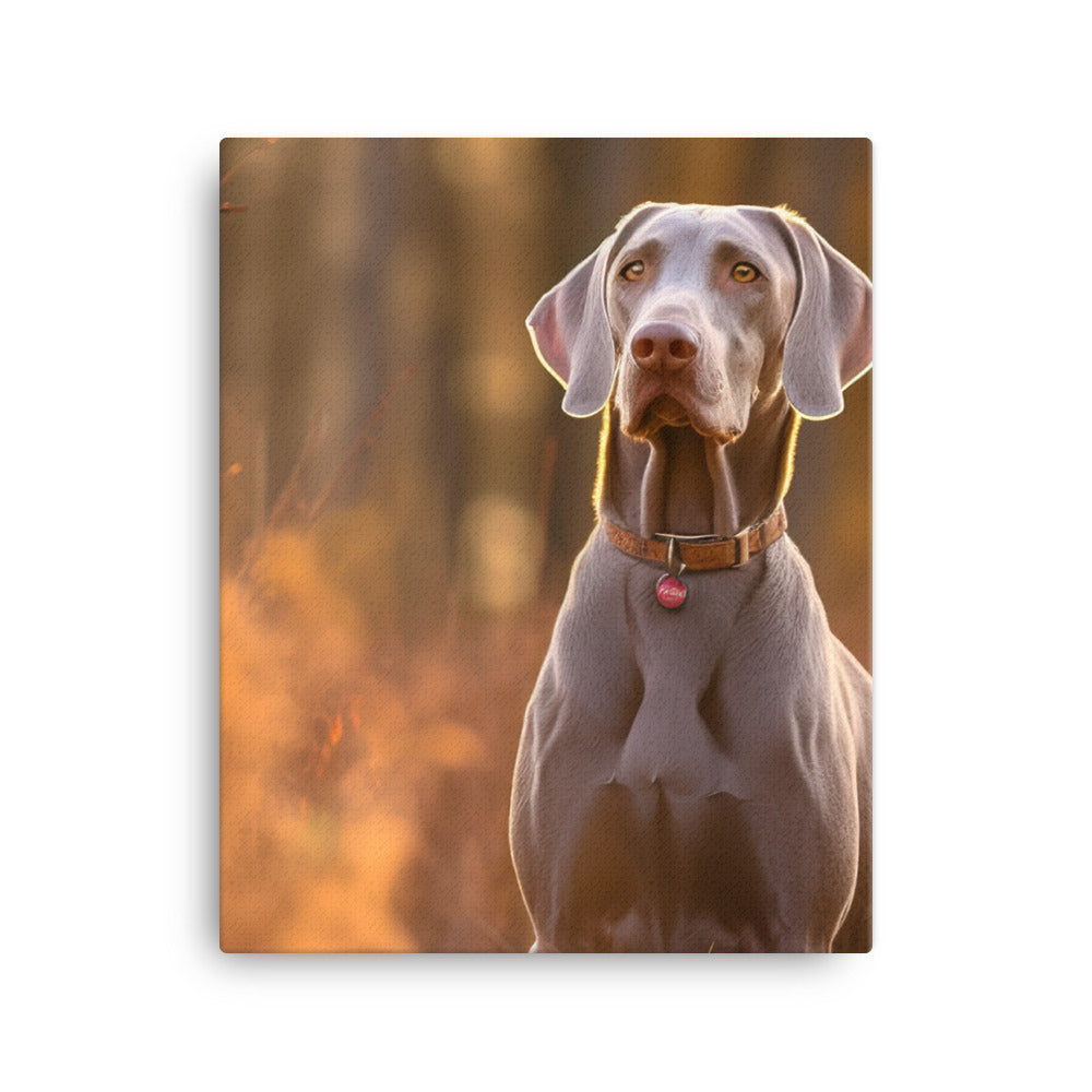 Weimaraner in Nature Canvas - PosterfyAI.com