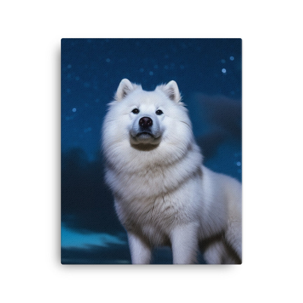 Samoyed Star Canvas - PosterfyAI.com
