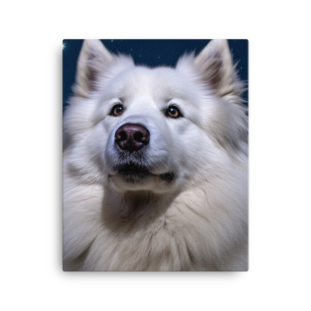 Samoyed Star Canvas - PosterfyAI.com